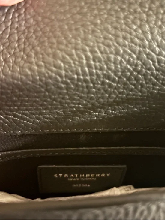 Authentic NWT Strathberry Nano Mosaic Studded Leather Top Handle Bag - Picture 9 of 10